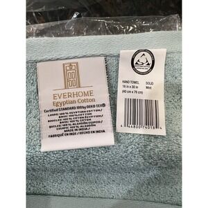 Everhome Egyptian Cotton Hand Towel 100 % Egyptian Cotton Mint Green